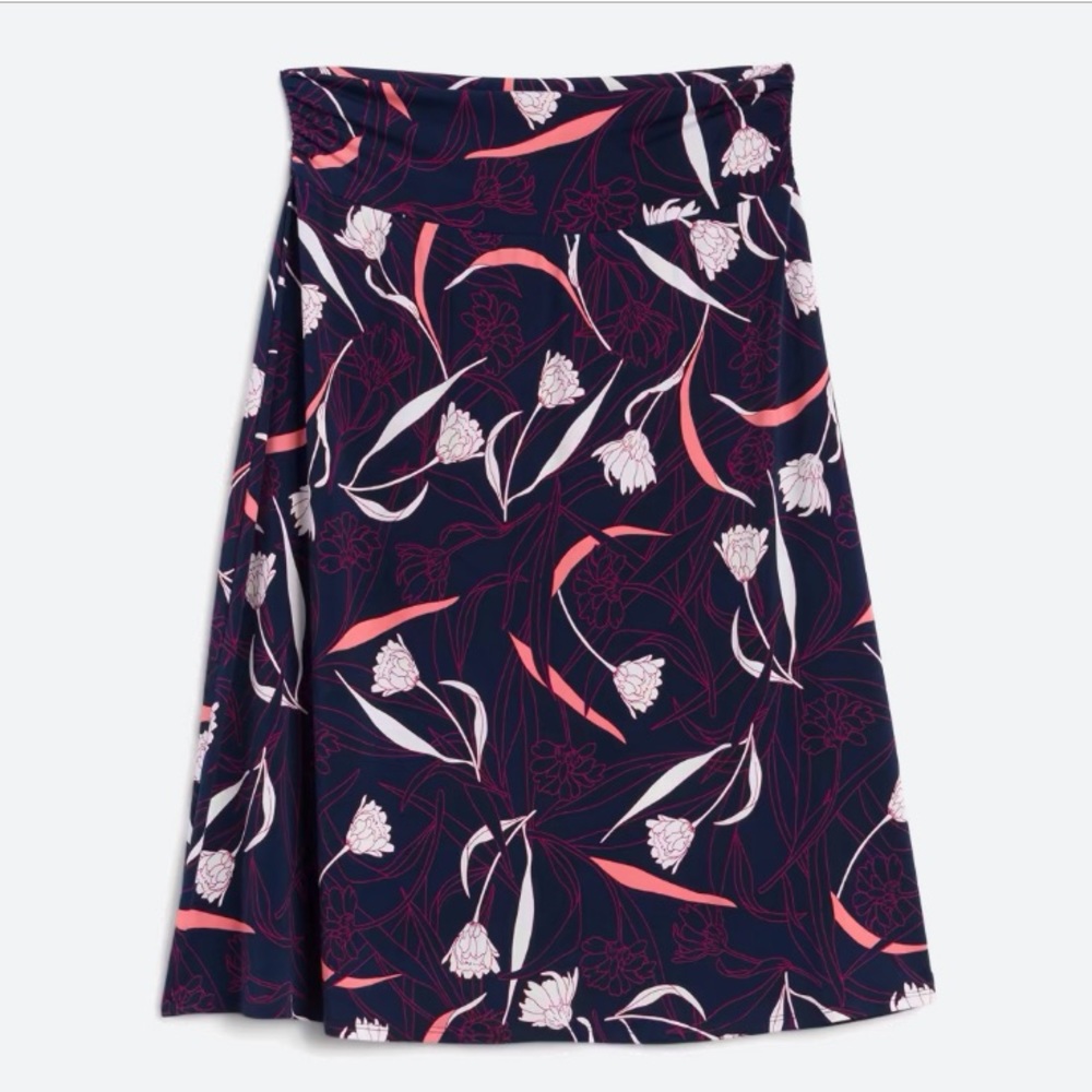Gilli Riley Printed Floral Midi Skirt